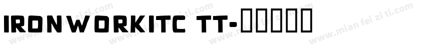 IronworkITC TT字体转换